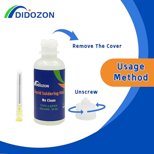 No Clean Liquid Soldering Flux Dropper, Rma Liquid Solder Flux For Electrical Soldering, Aluminium Soldering (50ml)