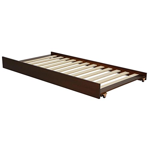 LightHeaded Beds Trundle Bed, Twin, Chocolate