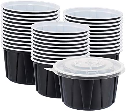 OTOR 15oz Meal Prep Food Container Sets with Airtight Lids Deli Container Bento box Lunch boxes take away food storage Two-color process Stackable Reusable BPA Free 40 Sets