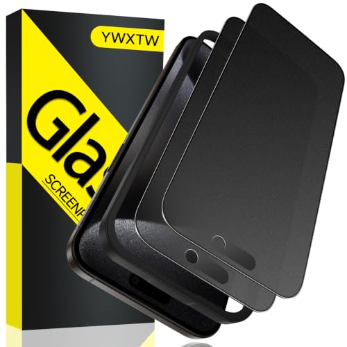 YWXTW 2 Pack Matte Privacy Screen Protector for iPhone 15 Pro