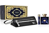 Versace Dylan Blue Pour Homme For Men 3 Piece Hard Box Set (3.4 Ounce Eau de Toilette Spray + 10...