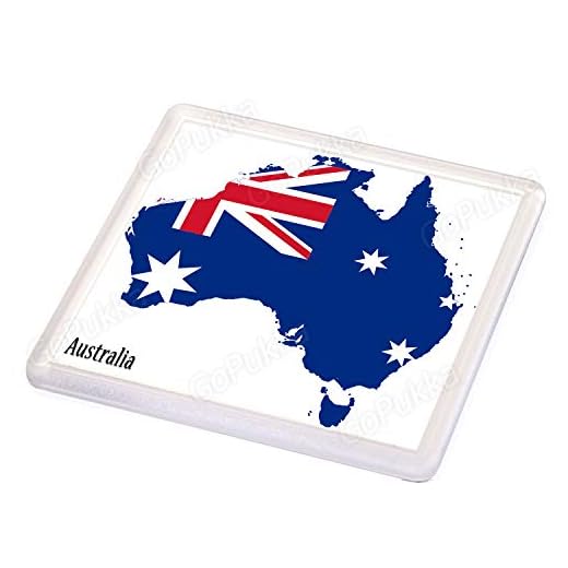 Karta över Australien - Souvenir Coaster