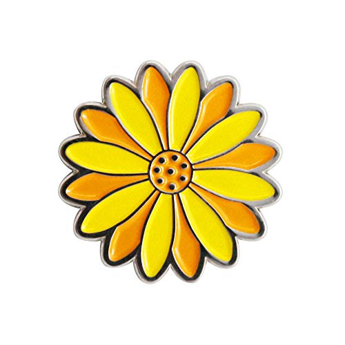 Pinmei Sunflower Golf Ball Marker With Golf Hat Clip(One Hat Clip With Two Markers) #TOP3