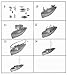 HAPYLY Scale DIY Hobby Wooden Ship Science Equipmen Assembly Model Boat Kits Sailing Boat Kit Decor Toy Gift (1:30)