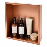 Galyon Hornacina Ducha Empotrable 33x33 cm Acero Inoxidable S.304 Nicho Baño Pared | Estante Ducha Integrado Anticorrosión Nicho de Ducha Empotrable | MEDIMEX Atlantic