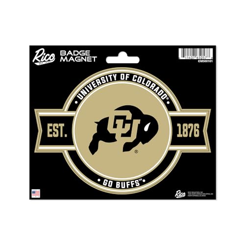 Rico Industries NCAA Colorado Buffaloes Standard Badge Magnet - for Car, Fridge