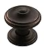 Amerock | Cabinet Knob | Oil Rubbed Bronze | 1-1/4 inch (32 mm) Diameter | Revitalize | 1 Pack | Drawer Knob | Cabinet Hardware