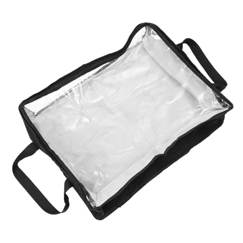 Unomor Oxford Cloth Hat Storage Bag Portable Hat Case for Baseball Cap Hat Box Storage Organizer in Black