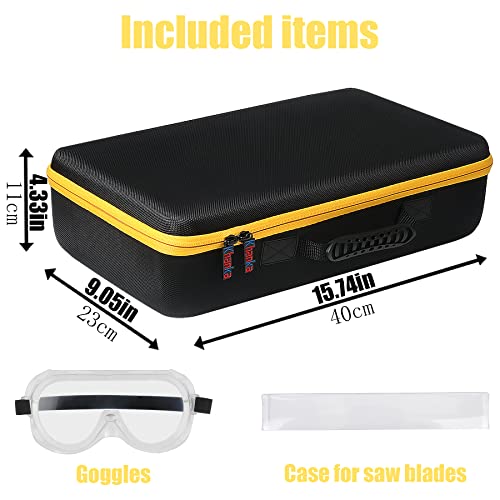 Khanka Hard Storage Case Replacement For Dewalt 20V Max Xr Reciprocating Saw (Dcs367B / Dcs387B), 20V Max Xr Rotary Hammer Drill (Dch133B / Dch263B), Case Only #TOP3