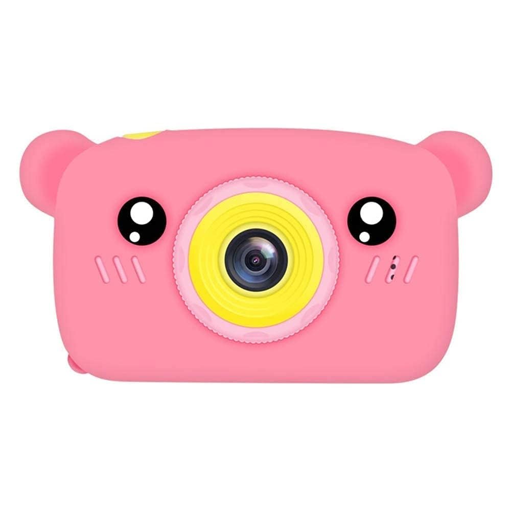 FLADO Kids Camera, 12MP 1080P Mini Child Video Camera, 2 Inches IPS Screen Mini Camera Toy Gift for Kids (Pink)