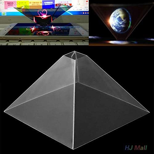 ELECTROPRIME 3D Holographic Hologram Display Pyramid Projector For 3.5-6.5" Mobile Phone