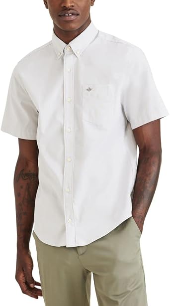 Dockers Mens Supreme Flex Long Sleeve Button Up Shirt