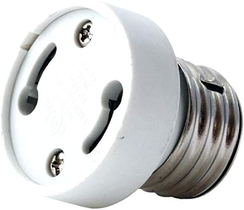 (Pack of 2) E26/E27 to GU24 Adapter Converter - E26/E27 Edison Screw to GU24 Bayonet Base Bulb Socket