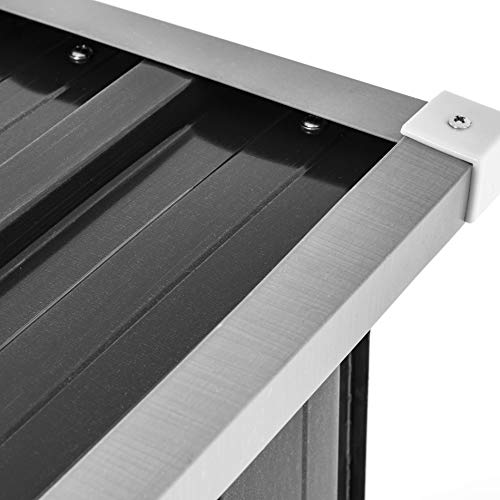 ESTEXO Brennholzunterstand Brennholz Holz Regal Lager Kaminholz Unterstand Metall Holzlager Brennholzlager-6