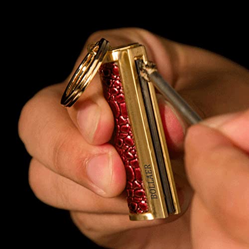Image of BOLLAER New Match Metal Matchstick Gift Outdoor Fire Starter Waterpoof Survival Gear Hiking Match Lighter Fire Starter Keychain