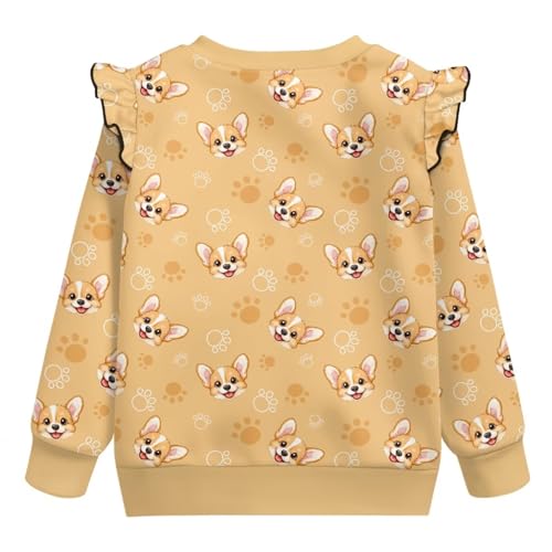 Toddler Fall Clothes for Girls Age 1-8 Cute Crewneck Sweatshirts3