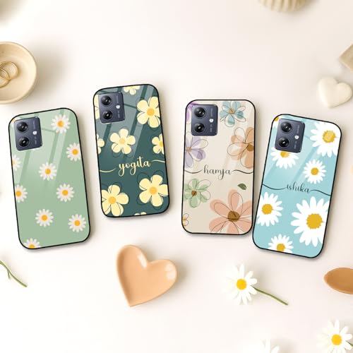 Image of COLORflow Back Cover Compatible with Motorola Moto G54 5G / G64 5G | Daisy Bloom Customized | Shockproof TPU Bumper with Camera Protection Back Cover Compatible with Motorola Moto G54 5G / G64 5G