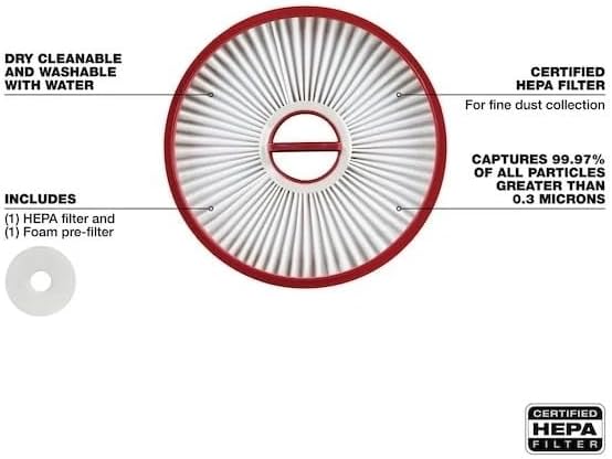49-90-2012 for Milwaukee Tool Fuel Compact Vacuum Filter