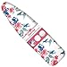 SUNKLOOF Scorch Resistance Ironing Board Cover and Pad Resists Scorching and Staining Ironing Board Cover with Elasticized Edges and Pad 15"x54" 4 Fasteners and 1 Large Protective Scorch Mesh Cloth