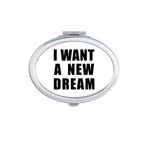Miroir de maquillage ovale compact au design multicolore et format petit