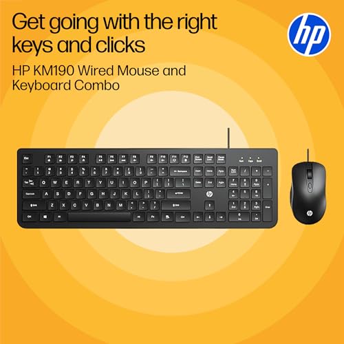 HP Store HP KM190 Wired Mouse and Keyboard Combo - Image 3