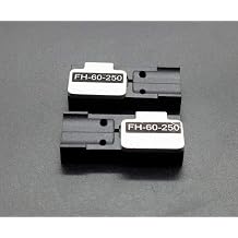 2Pcs/Set FH-60-250 Fiber Holder Sheath Clamps Fixlure Chucking Jigs for Fujikura Ribbon Fusion Splicer FSM-70R FSM-60R Fiber, FH-60-250 Fiber Holder