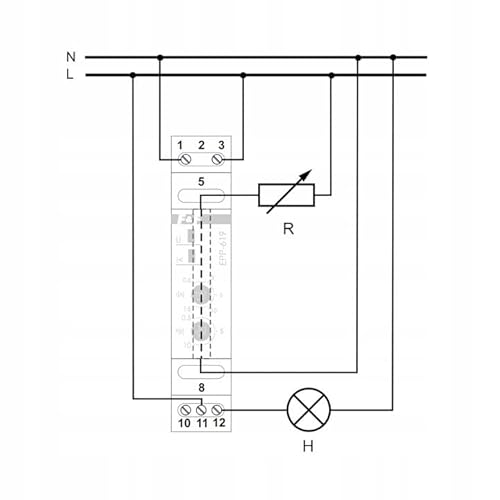 Stromkontrollrelais 1-Phasen 0,6-16A AC 1P 0,5-10sek EPP-619 f&f 5908312593928