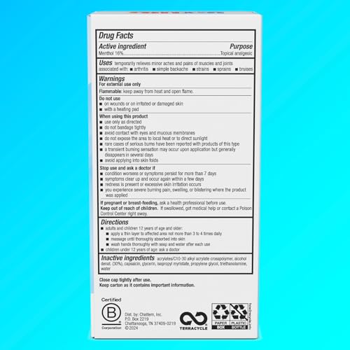 Image of Icy Hot Original Pain Relief No-Mess Roll-On Applicator, Fast-Acting Pain Relief with Max Strength Menthol 16%, Contrast Therapy for Backaches, Joints, Muscle Strains and Arthritis, 2.5 oz