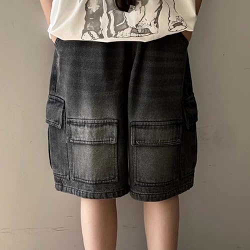 Pantalones cortos vaqueros cargo infantiles ideales para jugar al aire libre 2