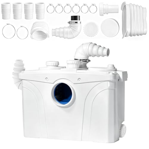 1500W Macerator Pump with 2 Outlets/4 Inlets 2HP Sewage System for Toilet