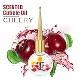 Cuticle Oil for Nails, Nail Oil Infused with Real Flowers, Moisturizes, Strengthens, Repairs, Revitalizing for Nails Damage Dry Cuticle, Formulated with Vitamin E & Sweet Almond Oil, 14ML Cherry - Image 2