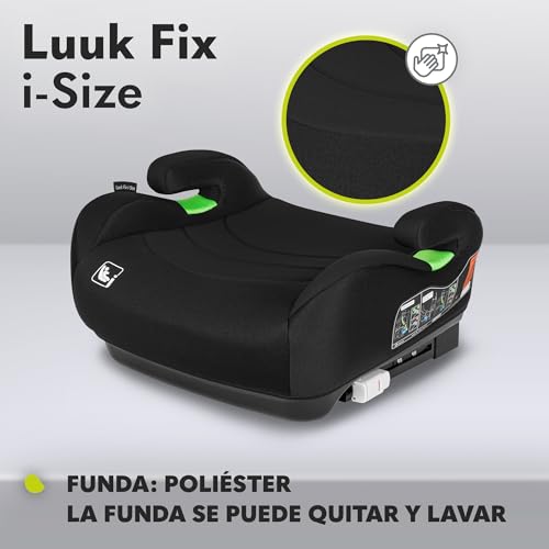 Miniatura 7 de Lionelo Luuk Fix I-Size Asiento Elevador Con Isofix Para Niños De 22 A 36 Kg 125-150 Cm, Grupos 2 Y 3, Asiento Y Reposabrazos Cómodos, Funda Extraíble