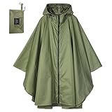 [Tiricky] レインポンチョ レインコート ユニセックス 多機能 ポンチョ メンズ カッパ 自転車 雨具3WAY 野外ライブ ポンチョテント レインウェア/タープ/グランドシート 屋外作業 通勤 通学 バイク リュックにも対応 収納袋付き