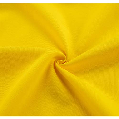 Jiahong Kids Athletic Hoodie Fashion Hooded Sweatshirt Youth Zip Up Hoodies Jacket For Boys And Girls(Yellow, M) #TOP4