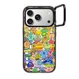 CASETiFY インパクト リングスタンド iPhone 17 Pro ケース [スタンド機能/MagSafe対応/耐衝撃] - Soft Friends - ブラック