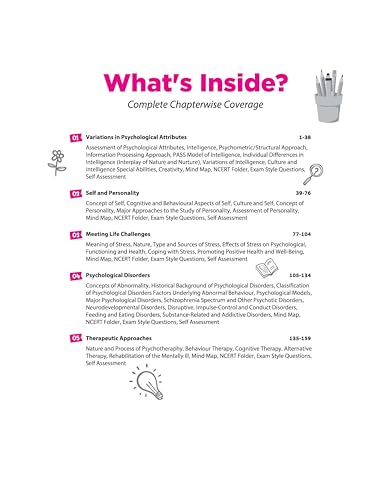 Image of Arihant All in One Psychology Class 12 for CBSE Exam 2026-27 | NCERT Based Complete Theory, Practice Exercises, CBQs, A-R, Sample Papers & Mind Maps | Revised Edition as per Syllabus