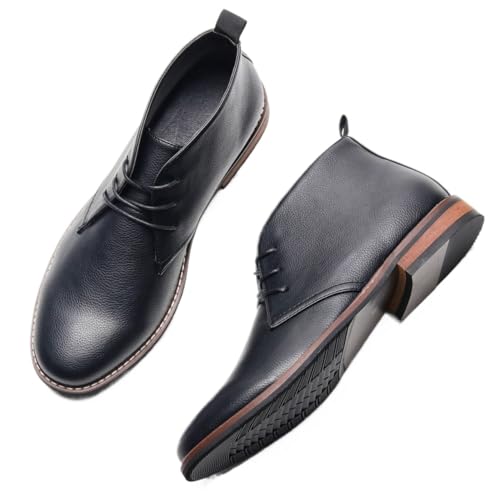 Dress Shoes For Men Plus Size Men's Comfortable Ankle Boots Casual Leather Desert Boots Breathable Sneakers for Trendy Youth3