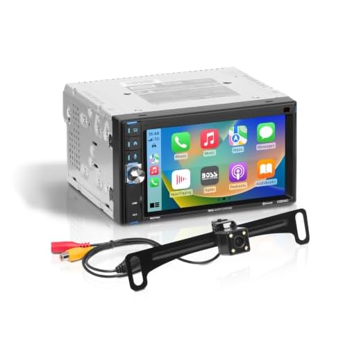 BOSS Audio Systems BCP62-RC 6.2 Inch CarPlay Only Car Stereo, Backup Camera