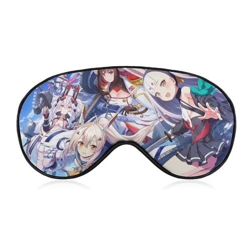 アズールレーン アイマスク 睡眠用アイマスク 遮光率99.99%以上 目隠し シルク アイピロ 眼罩 睡眠グッズ 快眠 安眠 圧迫感なし 通気性