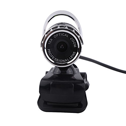 ASHATA Webcam-Kamera, um 360 Grad verstellbar, mit integriertem Schallabsorptionsmikrofon, Clip-On für PC, kompatibel mit Windows XP/Win2003/Win7/Win8/Vista 32b (Silber) – Bild 4
