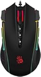 Bloody J90s RGB Gaming Mouse, High Precision 8000 CPI, 150 IPS, 25g Acceleration, 12 Customizable Buttons, Ambidextrous