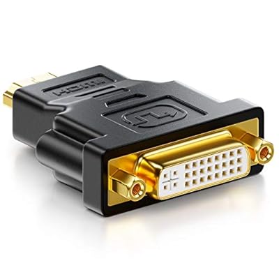 deleyCON Adaptador HDMI - DVI Hembra a Macho Adaptador Universal Vídeo 1920x1200 Full HD 1080p - Negro | Ya disponible en tu tienda friki favorita! En mundofriki.es!