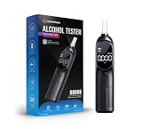 CAMTHON | Alcoholimetro Digital Portátil con Boquillas, Breathalyzer para Control de Alcoholemia Personal