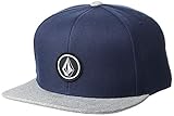 6 panneaux, ajustable. Volcom Casquette quarter twill pour homme, bleu foncé, Taille unique
