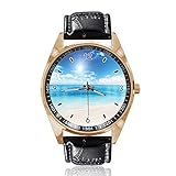 【 Anlässe 】: Diese schlichte und klassische Design Uhr passt zu jedem Outfit und jedem Anlass. Sie können leicht ein normales Outfit aufpeppen und Ihrem Leben Stil verleihen.