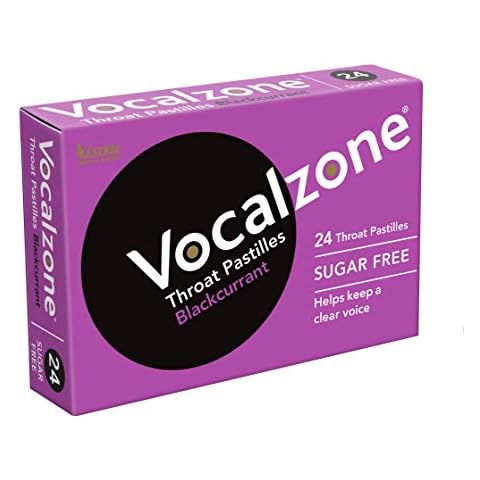 Vocalzone Blackcurrant Pastilles for Sore Throats Cover