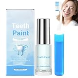 Zahnlack Weiß, Aufhellender Zahnlack für Weiße Zähne, Tooth Polish zur Fleckenentfernung, Zahnaufhellungsfarbe für Natürlich Weißes Lächeln, Aufhellungsfarbe für Zähne