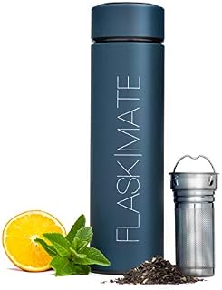 Multi-Use Travel Mug with Extra-Long Tea Infuser & Strainer - Hot & Cold
