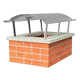 KÖNIGSPROD Edelstahl Schornsteinabdeckung, Regenhaube, Kaminhaube, Kaminabdeckung, Napoleon, 700 x 1000 mm (Standard)