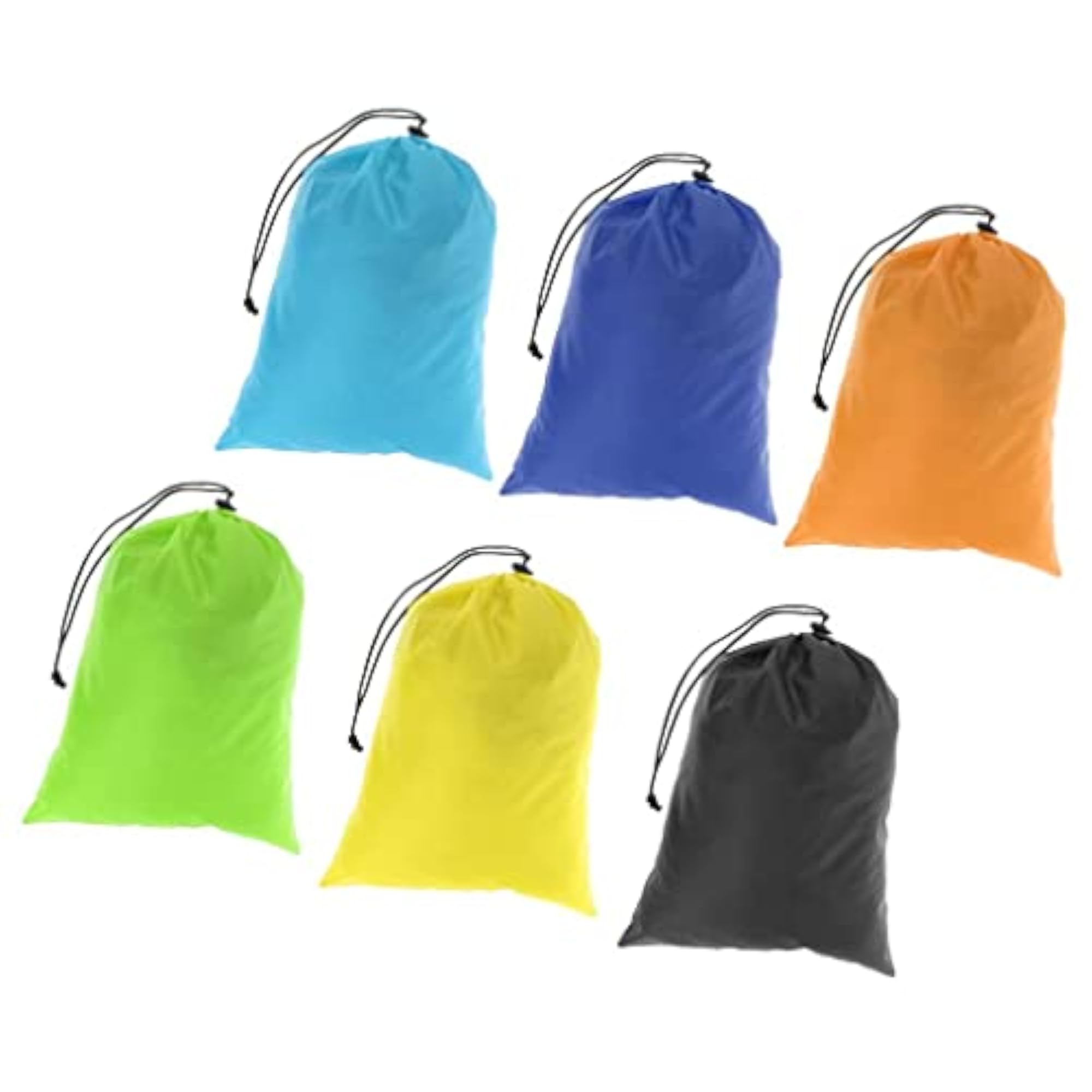 6 Waterproof Drawstring Storage Bags for Clothes & Shoes